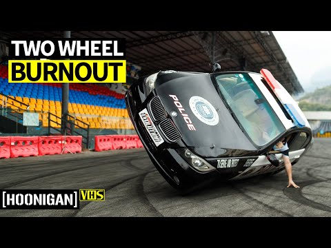 Can you do a Burnout Up on Two Wheels?? AND Ken Block Tests his Hoonitruck in China!