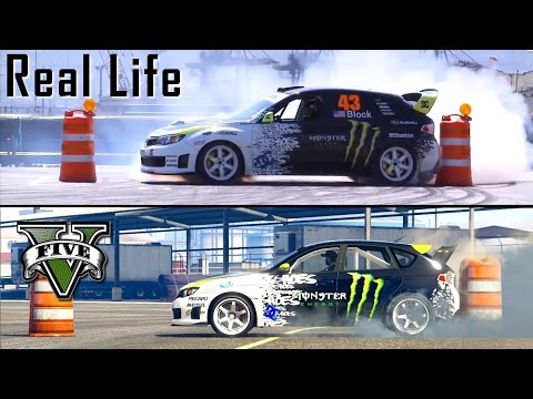GTA 5 – Ken Block's Stunts recreated – Side by Side