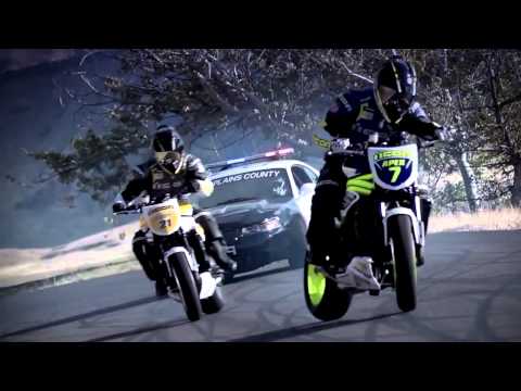 Ken Block DC Police chase bikes, incredible drifting HD