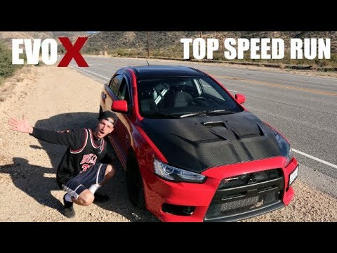 MAX SPEED RUN With My Tuned EVO X!