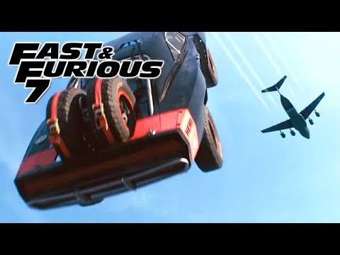 Plane Drop Scene 1/3 – FAST and FURIOUS 7 (Charger, Impreza, Wrangler, Challenger, Camaro) 1080p