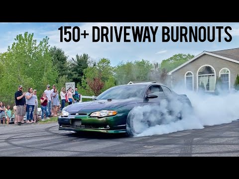 WORLD’S BEST HOME DRIVEWAY BURNOUTS!