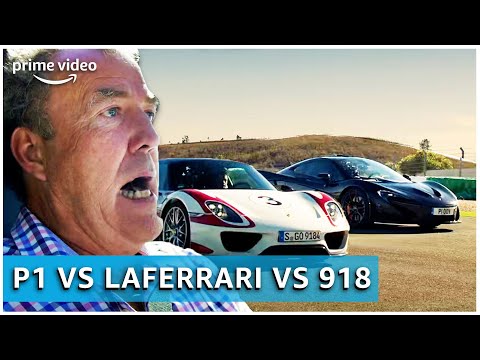 Porsche 918 vs. Ferrari LaFerrari vs. McLaren P1 | The Grand Tour | Amazon Prime Video NL
