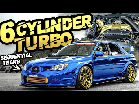 6Cyl Subaru STI?! 900HP AWD 3.0L Sequential Trans (CRAZY Backroad Launch!)