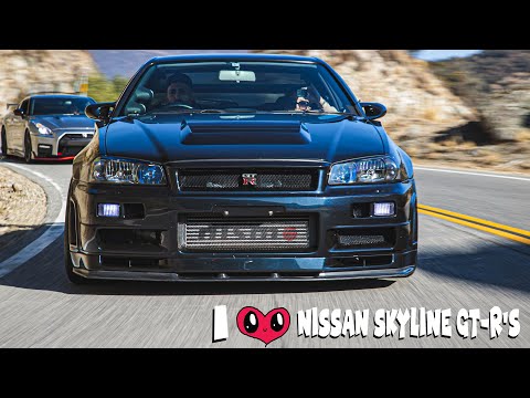 Nissan Skyline R32, R33, R34 and GT-R35 at Detail Union Auto Detail Shop // Godzilla