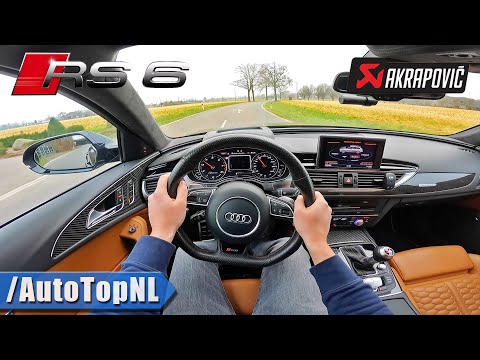 700HP Audi RS6 C7 AKRAPOVIC Exhaust *LOUD* POV Test Drive by AutoTopNL
