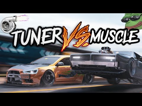 MUSCLE vs IMPORT [CRAZY TUNER CARS]