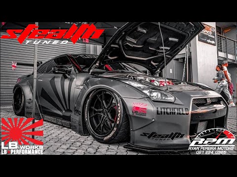 * STEALTH TUNED NISSAN GTR R35 – LIBERTY WALK KIT * DROPPED TO THE FLOOR *