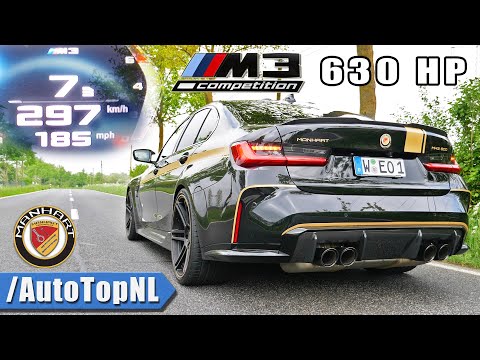 630HP BMW M3 G80 Manhart 0-297 *OPF DELETE* ACCELERATION & SOUND by AutoTopNL