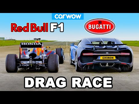 Bugatti Chiron v F1 Car: DRAG RACE