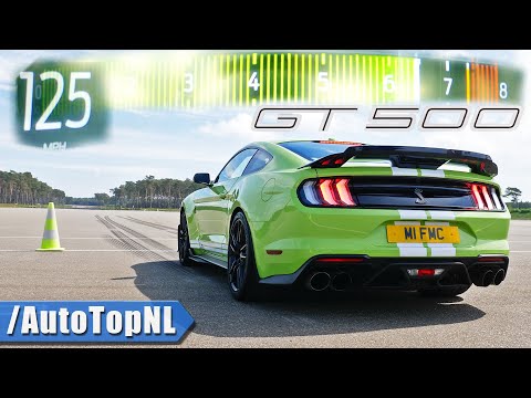 SHELBY GT500 0-200 LAUNCH CONTROL SOUND & DRIFT by AutoTopNL