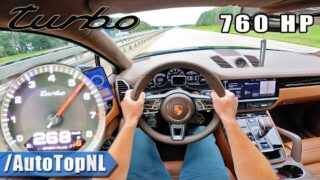 760HP PORSCHE CAYENNE TURBO on AUTOBAHN [NO SPEED LIMIT] by AutoTopNL