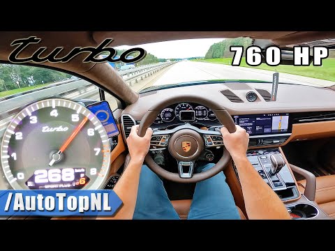 760HP PORSCHE CAYENNE TURBO on AUTOBAHN [NO SPEED LIMIT] by AutoTopNL