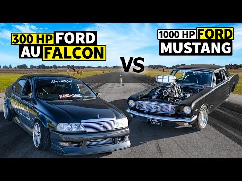1000hp '66 Mustang “S1CKO” vs Sleeper Ford Falcon AU // THIS vs THAT Down Under